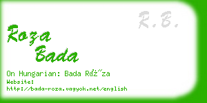 roza bada business card